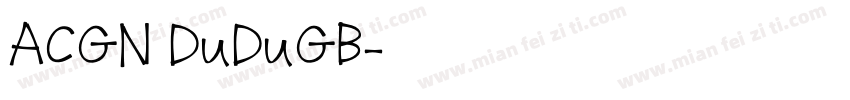 ACGN DuDuGB字体转换